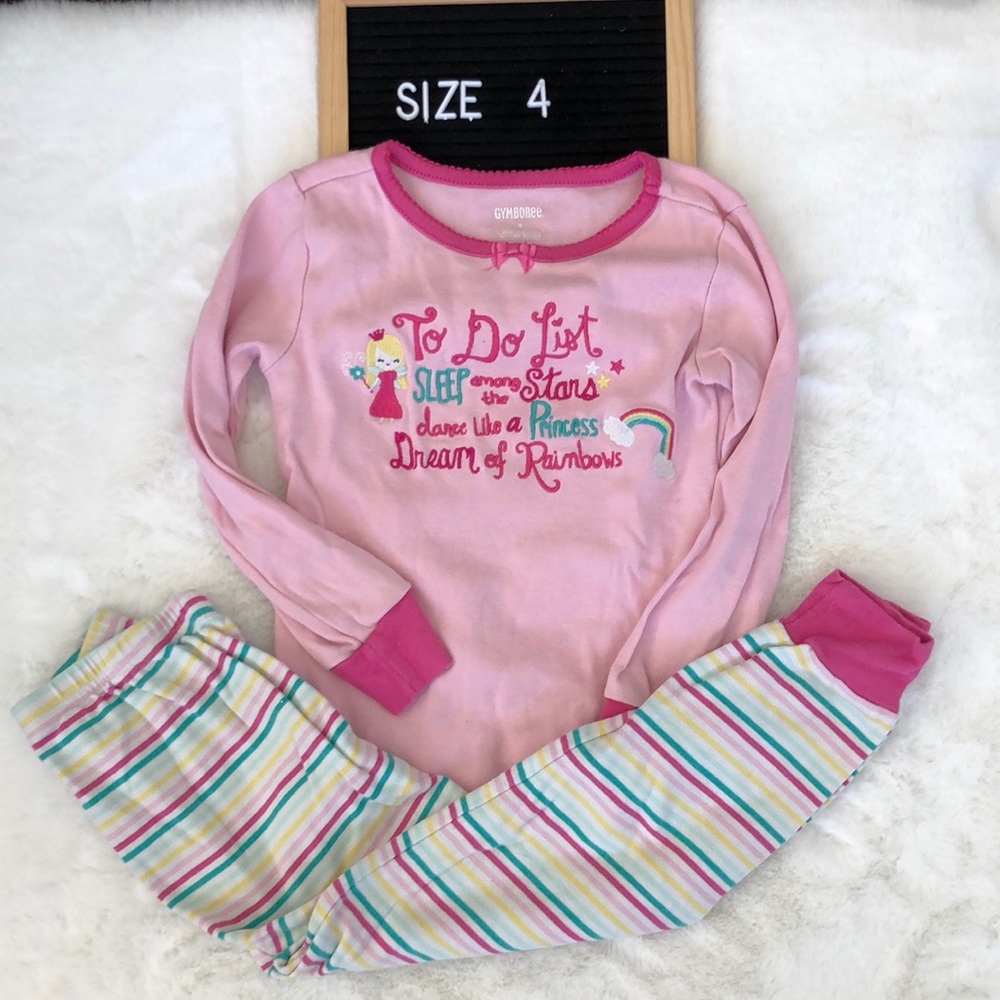 Gymboree princess to do list cotton on set size 4